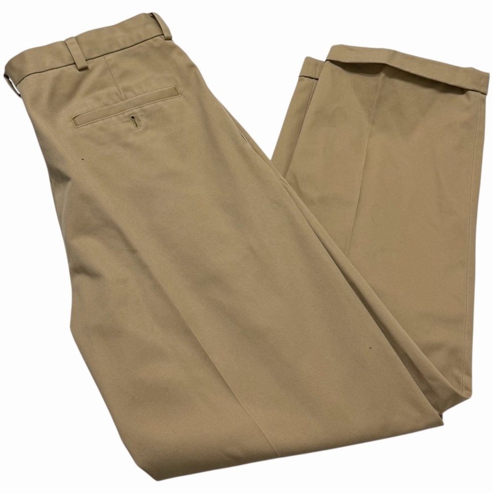 Brooks Brothers 346 Advantage Chino Elliot Khaki Pants Mens 34x31 Cotton